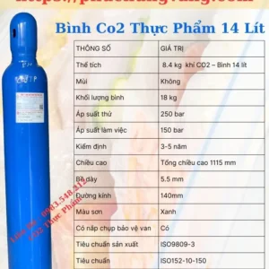 Bình Khí Co2 14 Lít